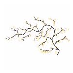 jingle jollys christmas willow vine lights branch led fairy diy wall decor 1.8m warm white