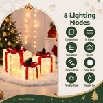 jingle jollys christmas decorations 3pc lighted gift boxes christmas lights