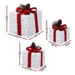 jingle jollys christmas decorations 3pc lighted gift boxes christmas lights