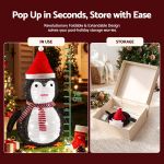 jingle jollys christmas penguin light led christmas decoration pop up christmas display 70cm
