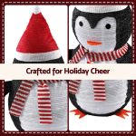 jingle jollys christmas penguin light led christmas decoration pop up christmas display 70cm
